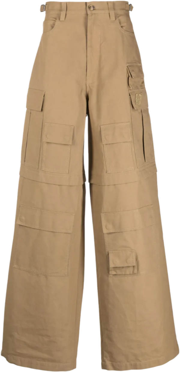Calça wide leg de algodão