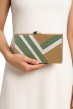 Clutch de Madeira Verde e Dourada - Imagem 2
