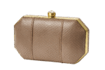 Clutch de Couro Bronze