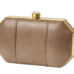 Clutch de Couro Bronze