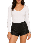 Shorts Black Leather - Imagem 2