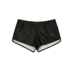 Shorts Black Leather