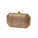Clutch de Couro Bronze